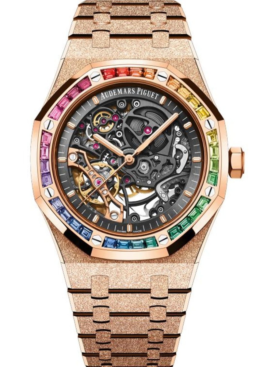 Watches Audemars Piguet | Royal Oak Frosted Gold Double Balance Wheel Openworked 18-Carat Pink Gold