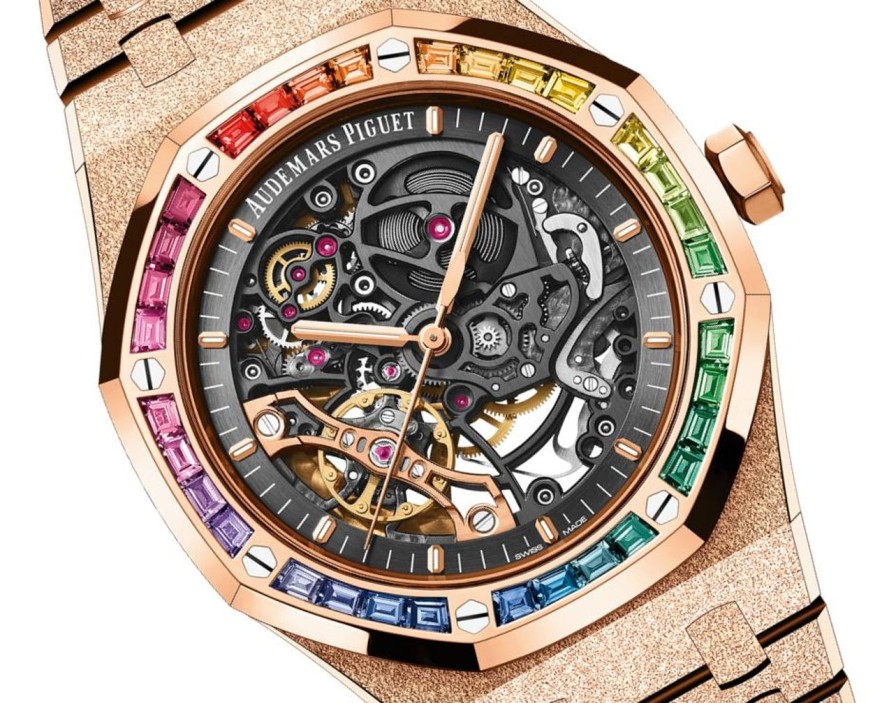 Watches Audemars Piguet | Royal Oak Frosted Gold Double Balance Wheel Openworked 18-Carat Pink Gold