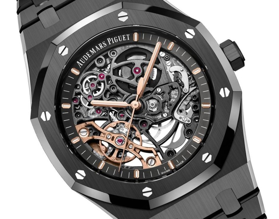 Watches Audemars Piguet | Royal Oak Double Balance Wheel Openworked Black Ceramic