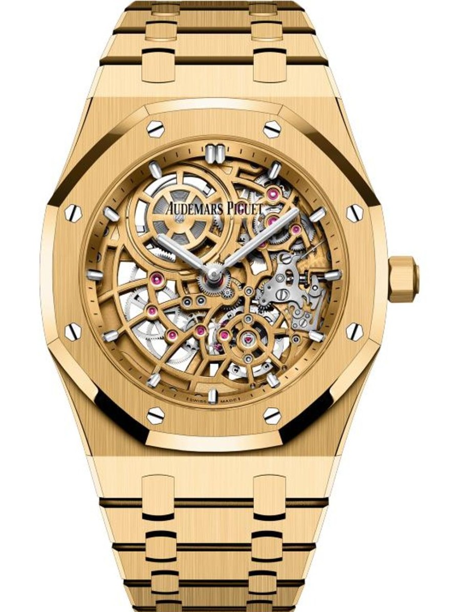 Watches Audemars Piguet | Royal Oak "Jumbo" Extra-Thin Openworked 18-Carat Yellow Gold