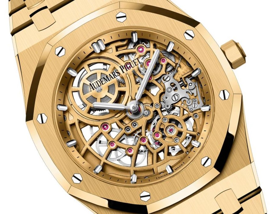 Watches Audemars Piguet | Royal Oak "Jumbo" Extra-Thin Openworked 18-Carat Yellow Gold