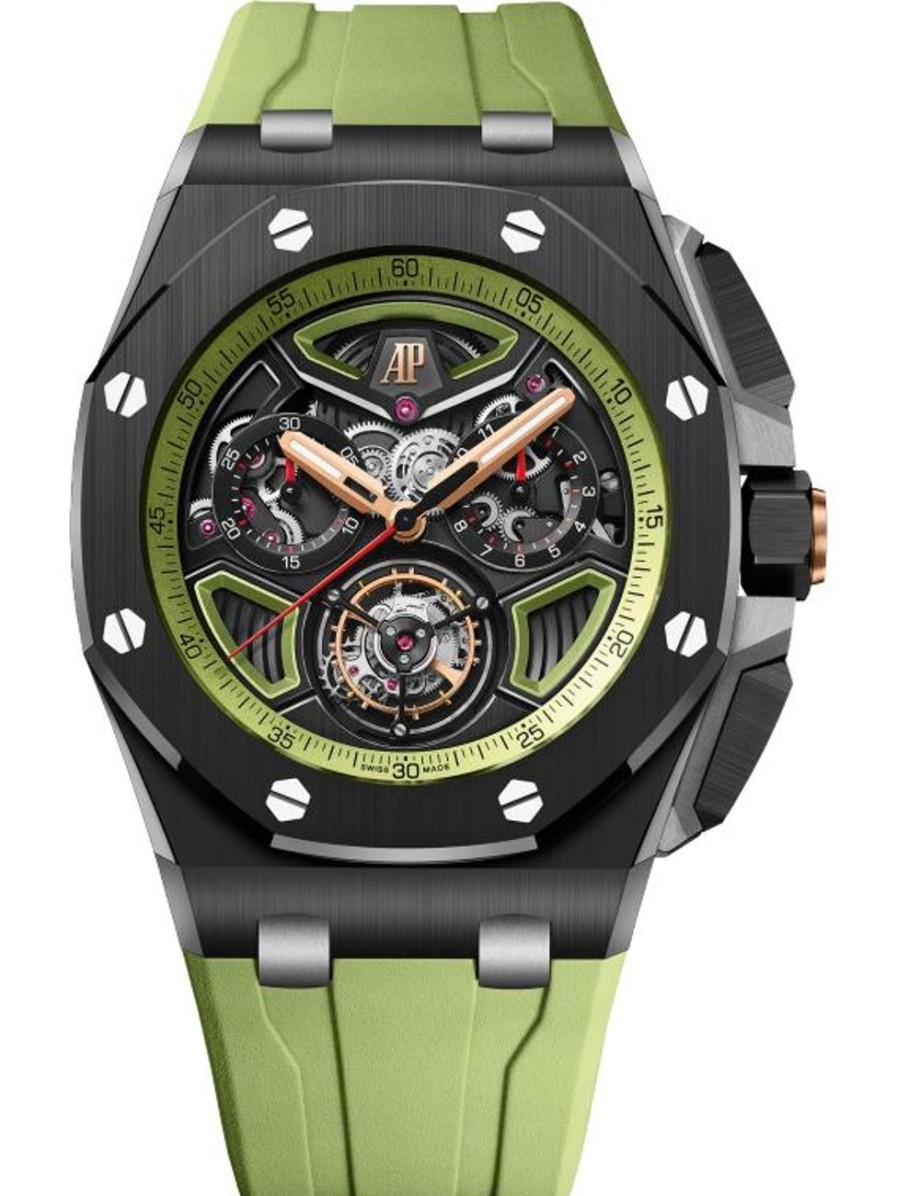 Watches Audemars Piguet | Royal Oak Offshore Selfwinding Flying Tourbillon Chronograph Black Ceramic