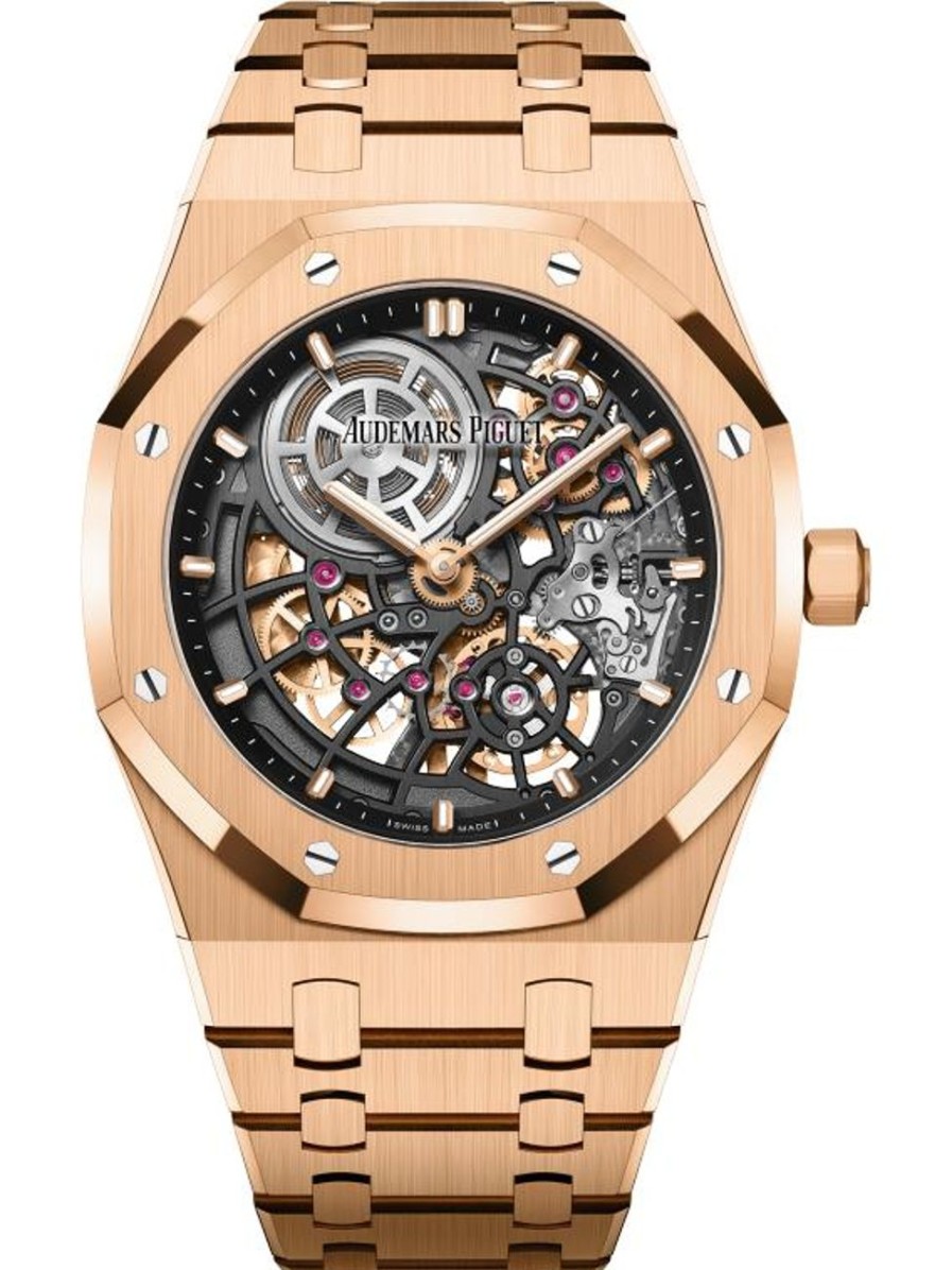 Watches Audemars Piguet | Royal Oak "Jumbo" Extra-Thin Openworked 18-Carat Pink Gold