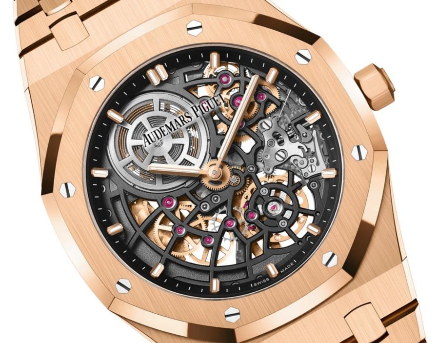 Watches Audemars Piguet | Royal Oak "Jumbo" Extra-Thin Openworked 18-Carat Pink Gold