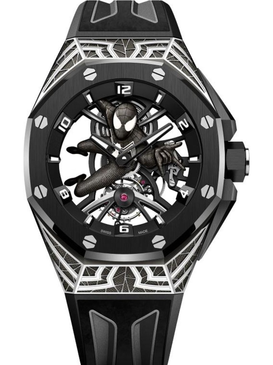 Watches Audemars Piguet | Royal Oak Concept Tourbillon "Black Suit Spider-Man" 18-Carat White Gold