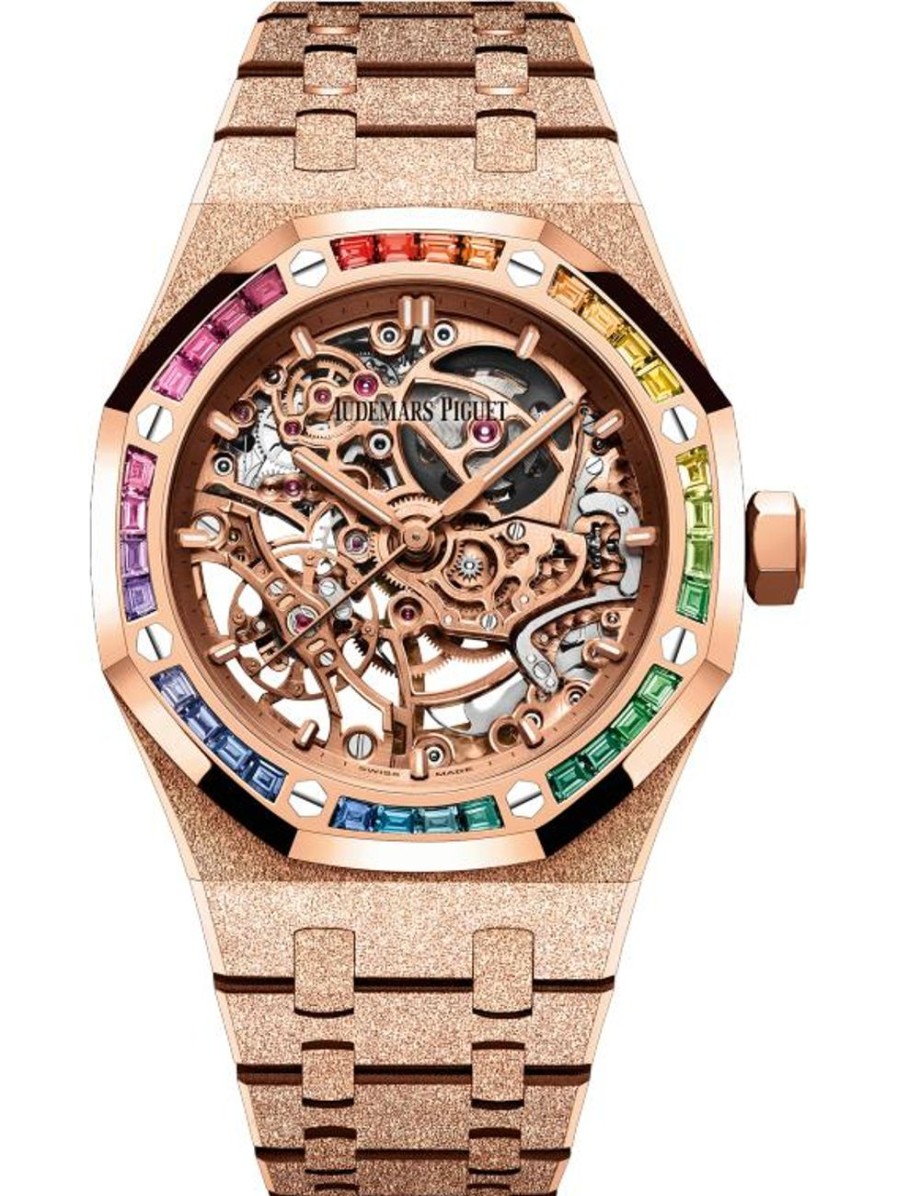 Watches Audemars Piguet | Royal Oak Frosted Gold Double Balance Wheel Openworked 18-Carat Pink Gold