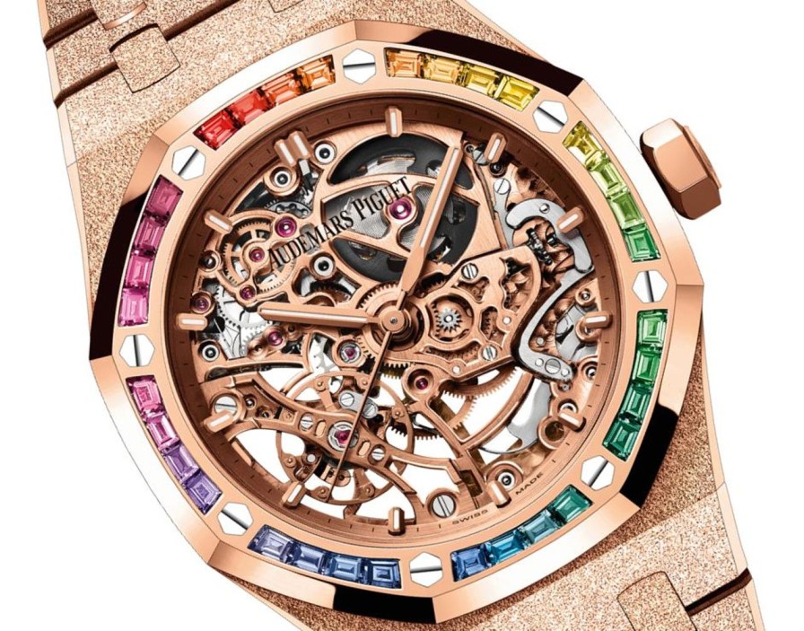 Watches Audemars Piguet | Royal Oak Frosted Gold Double Balance Wheel Openworked 18-Carat Pink Gold