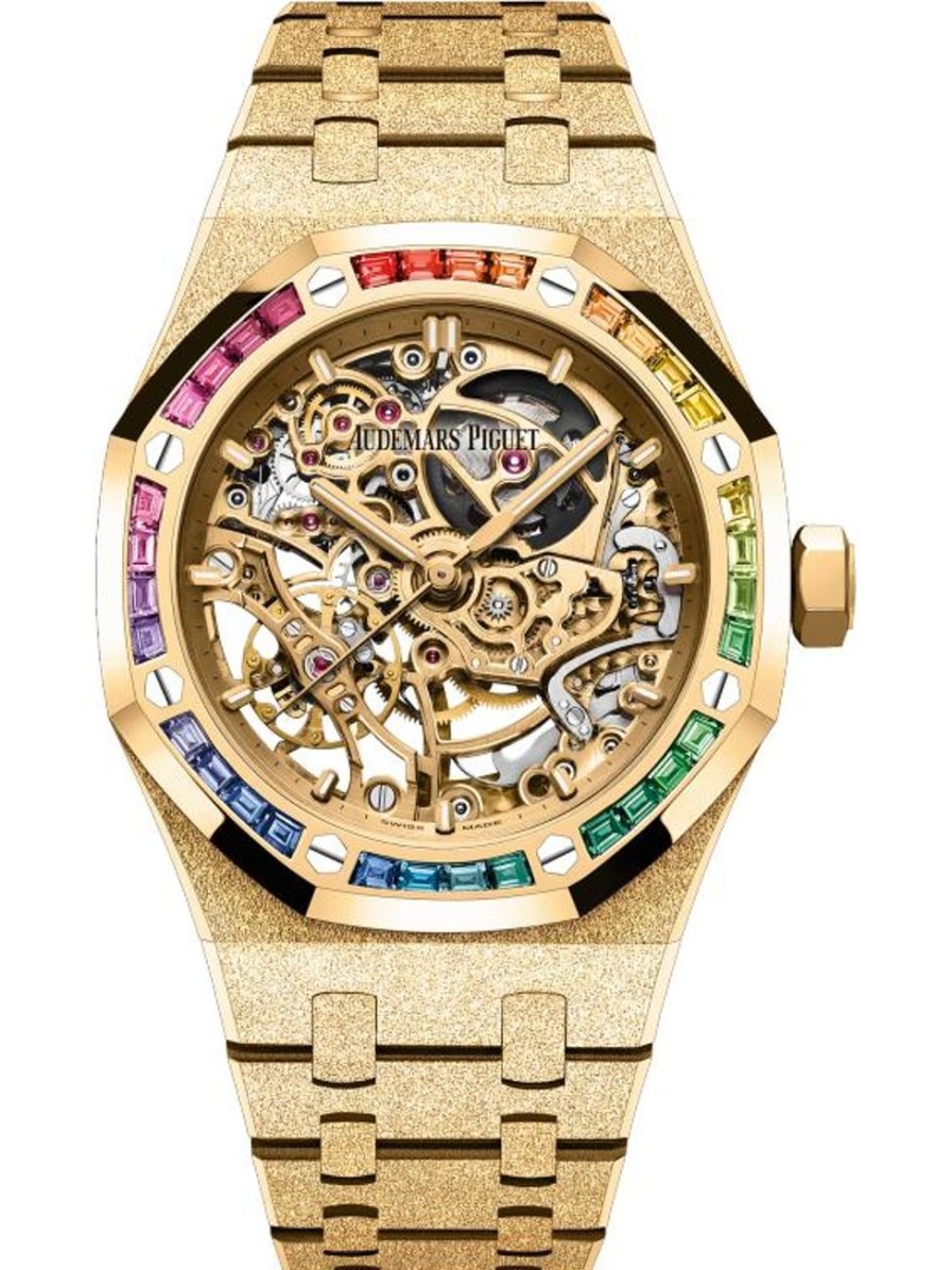 Watches Audemars Piguet | Royal Oak Frosted Gold Double Balance Wheel Openworked 18-Carat Yellow Gold