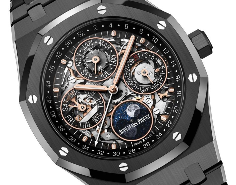 Watches Audemars Piguet | Royal Oak Perpetual Calendar Openworked Black Ceramic