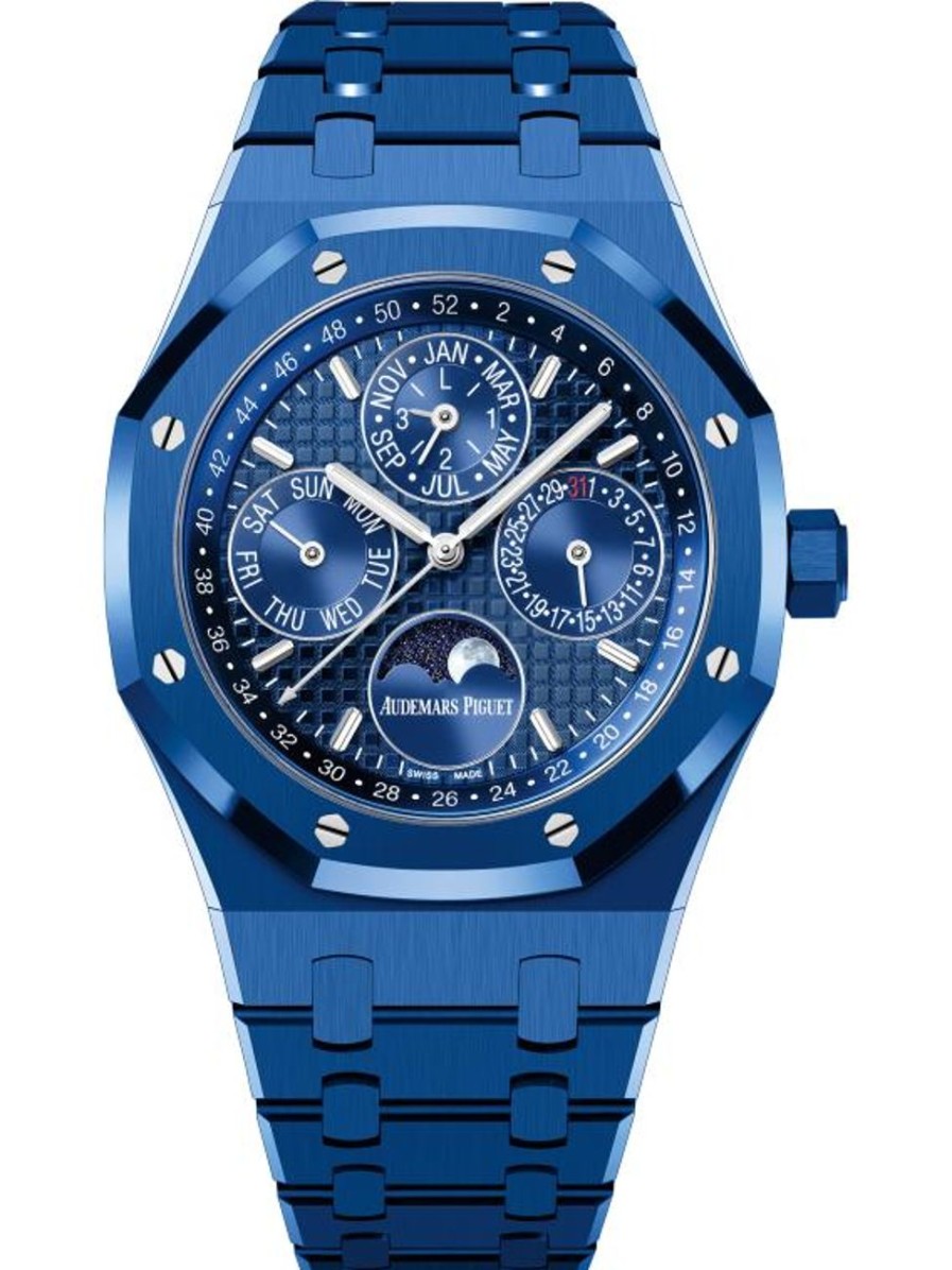 Watches Audemars Piguet | Royal Oak Perpetual Calendar Blue Ceramic