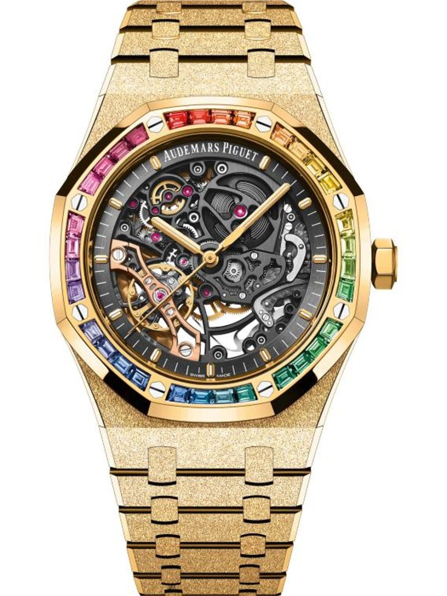 Watches Audemars Piguet | Royal Oak Frosted Gold Double Balance Wheel Openworked 18-Carat Yellow Gold