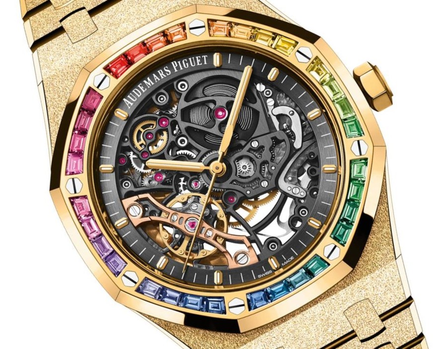 Watches Audemars Piguet | Royal Oak Frosted Gold Double Balance Wheel Openworked 18-Carat Yellow Gold